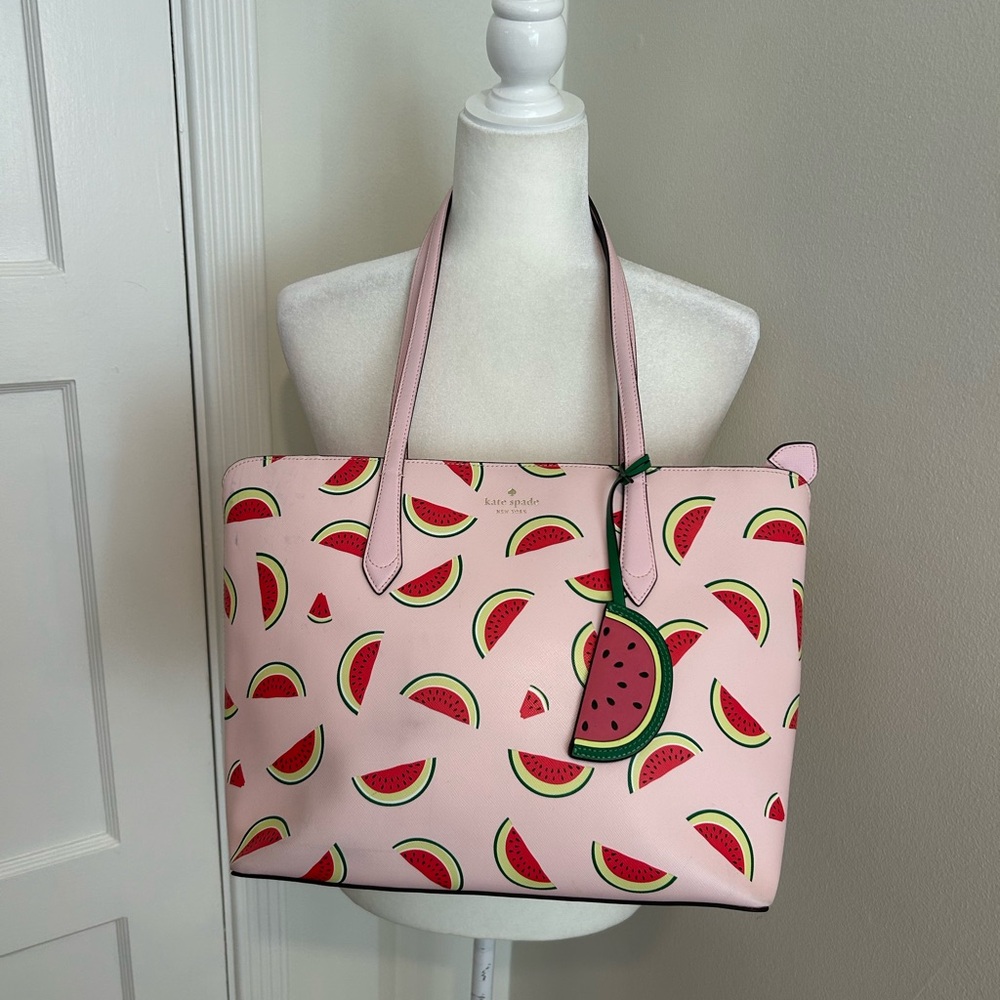 Kate Spade Pink Watermelon Print Tote